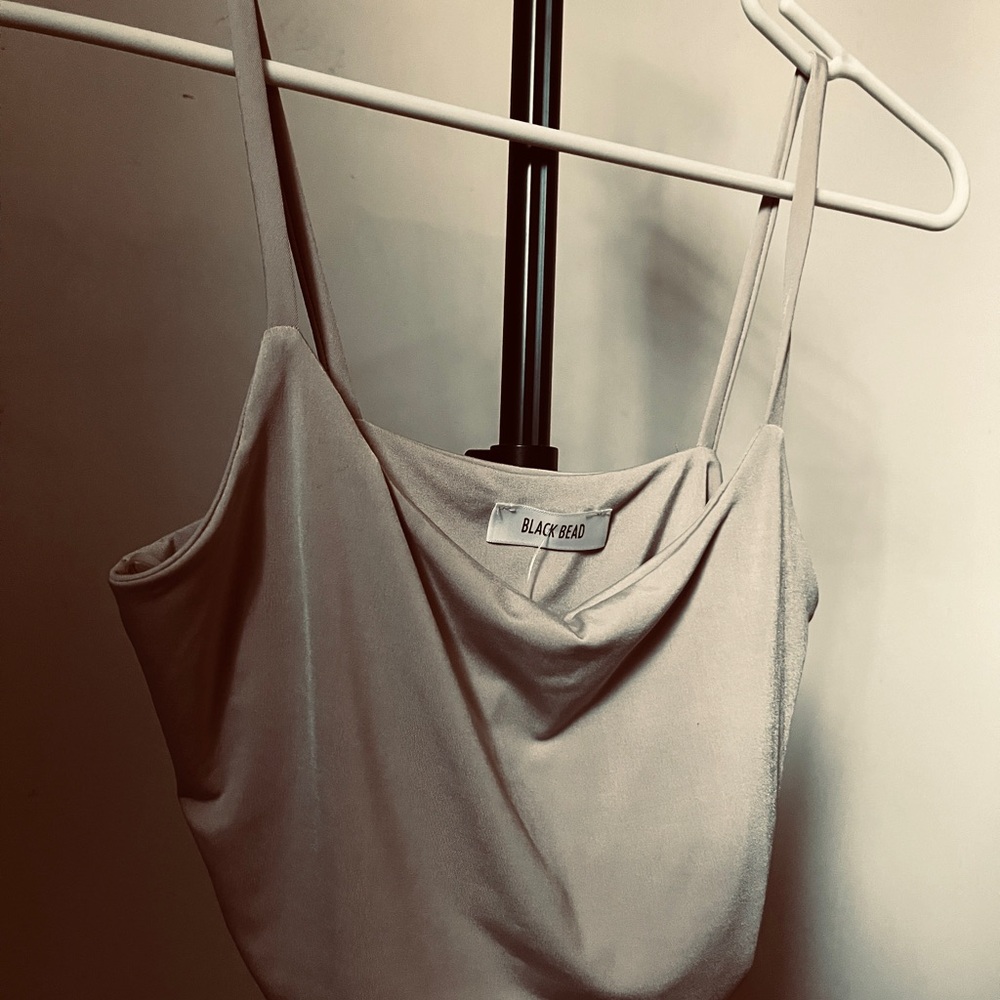 Beige Crop Top